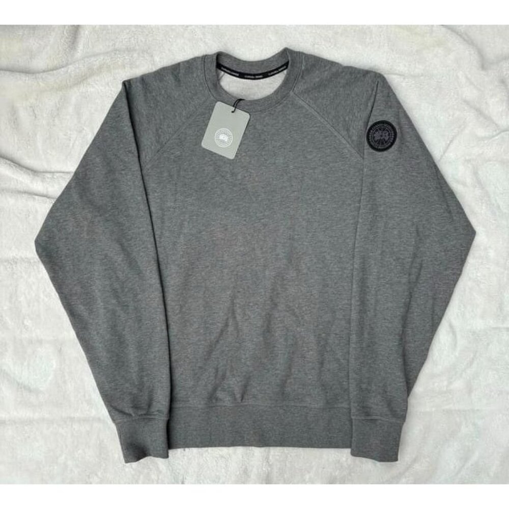 Canada Goose Stone Grey Badge Crewneck